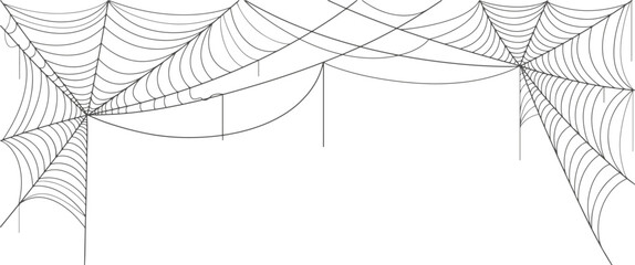 spider web vector illustration, halloween background, banner, poster element design