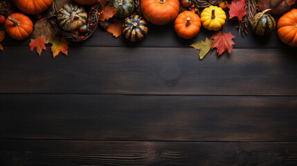 Wall Mural - Halloween background, card or banner with empty copy space