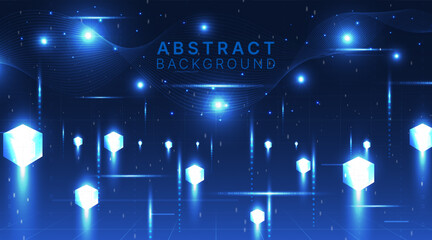 big data block chain network abstract background.