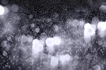 Wall Mural - abstract gray background with white bokeh.