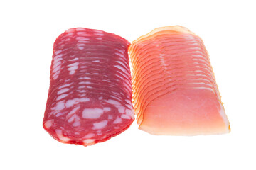 Poster - sliced sausage isolated