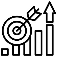 Targeted Performance Outline Icon