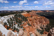 View of Bryce Canyon National Park with Snow