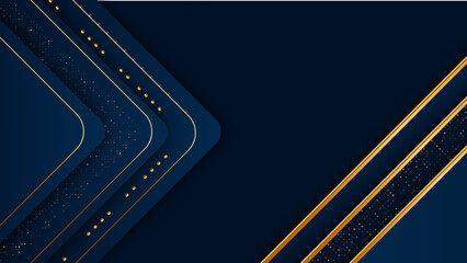 Wall Mural - abstract luxury multiple triangle shape with gold dots and premium lines, digital layout background