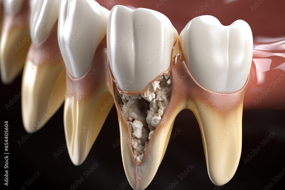 Simple Tooth Impaction Impacted Tooth. Impacted wisdom tooth due to which a gum hood was ...
