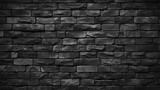 Fototapeta Desenie - Abstract dark brick wall texture. Generative AI