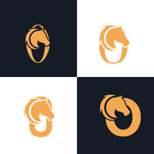 Initials Logo Design Number 0 I Horse Logo Design Concept