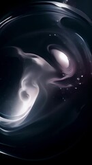 Wall Mural - a captivating cosmic portrait showcases a fading white dwarf, where the remnants of its once vibrant