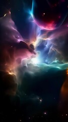 Wall Mural - a captivating sight filled with ethereal luminescence, revealing a compact and incredibly dense whit