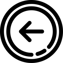 Poster - Left arrow Icon