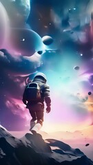 Wall Mural - astronaut in the sky