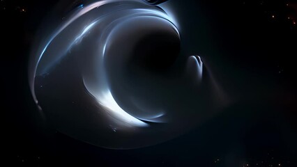 Wall Mural - the haunting beauty of the universe unfolds in this snapshot capturing a black hole devouring a dens