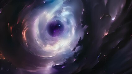 Wall Mural - void vortex unleash a swirling black void that devours everything in its path, absorbing the life fo
