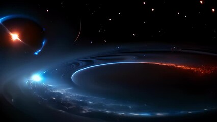 Wall Mural - discover the mindbending consequences of general relativity with this space image capturing a distan