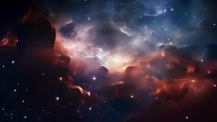 Wall Mural - a breathtaking scene revealing a dense of stars, dust, and gases poised at the center of the galaxy,