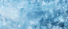 Blue Ice Texture Frozen Water Background