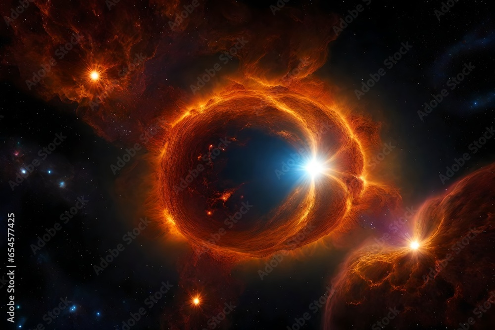 A massive star nearing the end of its life, just moments before it explodes into a brilliant supernova - AI Generative