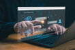 © Looker_Studio - Ai, Human or businessman use computer laptop for connection to web for use technology Ai, artificial intelligent technology concept. Chat with smart robot AI, technology smart robot assistant.