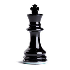 Wall Mural - Black chess piece icon on transparent background, Generative AI