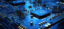 Amoled, OLED Tech Circuit Board Chip Electronics, Ai