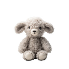 Sheep Plush Toy On Transparent Background