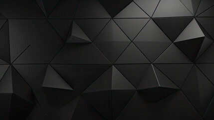  Black triangular polygon background