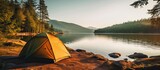 Lake side camping tent