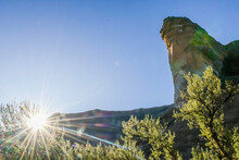 Titanic Rock In Golden Gate National Park In Clarens South Africa