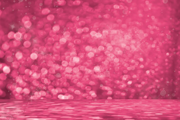Wall Mural - magic pink purple light bokeh glitter background. ideal for christmas theme, banner, wallpaper etc.,