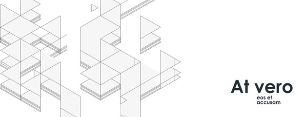 Aufkleber - Banner design with abstract polygonal background. Connecting dots and lines. Global network shapes. Digital technology with plexus background