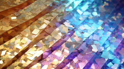 Wall Mural - glitter yellow and blue background