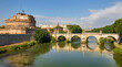 View on the Tiber river on a sunny day