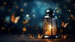 © Abdul - Beautiful background with a shining lantern Fanus