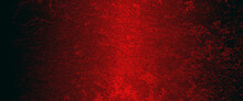 Scary Red Wall For Background, Dark Grunge Textured Red Concrete Wall Background, Red Horror Wall Background, Dark Slate Background Toned Classic Red Color, Dark Cracked Cement And Smoked Poster.
