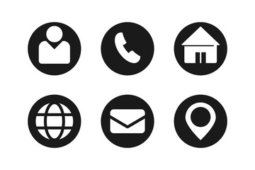 Contact us icon vector 