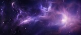 Fototapeta Kosmos - Panoramic view of outer space universe with nebula stars and galaxy