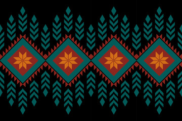 Wall Mural - ethnic geometric seamless pattern. Geometric ethnic pattern can be used in fabric design for clothes, decorative paper, wrapping, textile, embroidery, illustration, vector, carpet