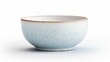 Close up of a beautiful empty ceramic bowl on a white background
