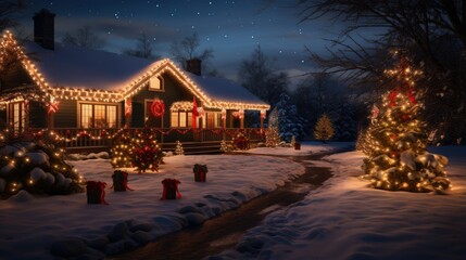 Poster - Christmas lights collection