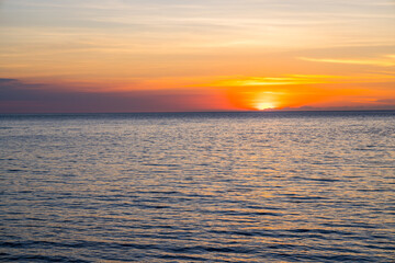 Canvas Print - Sunset down to the sea