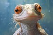 Frog with pale complexion. Generative AI