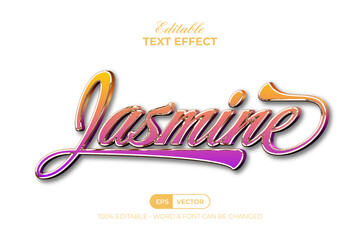 Colorful Text Effect Golden Style. Editable Text Effect.