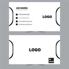 Minimal Business card designee, Business card. Creative business card without any shape. business card template  