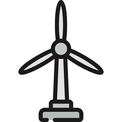 Wall Mural - Wind Turbine Icon