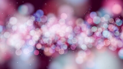 Canvas Print - beautiful soft multi colored blurred bokeh animation. copy space seamless looping slow motion animat