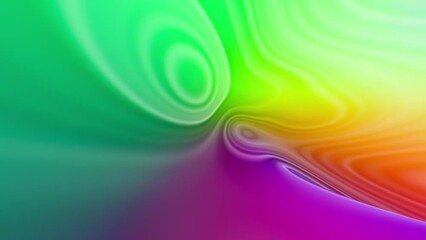 Canvas Print - abstract colorful three-dimensional curved lines motion pattern. loop animation background.