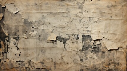 Wall Mural - Antique Newspaper Print Paper Texture Background