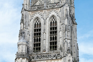 Wall Mural - bell tower of the gothic church  onze-Lieve-Vrouwekerk in NL Breda