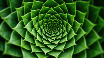 spiral aloe vera with water drops, closeup