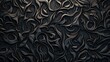 Abstract Background of intricate Patterns in anthracite Colors. Antique Wallpaper